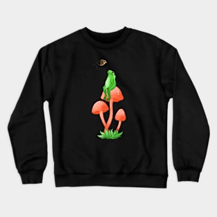 Frog and Butterfly Crewneck Sweatshirt